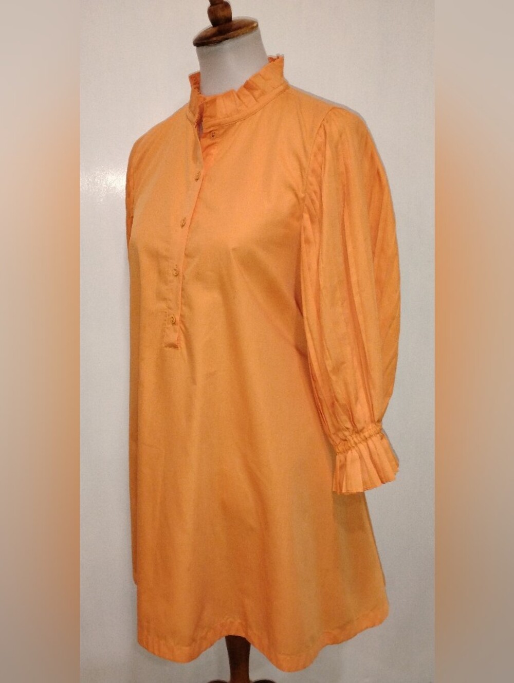 PUMPKIN COTTON SOVERE DRESS
